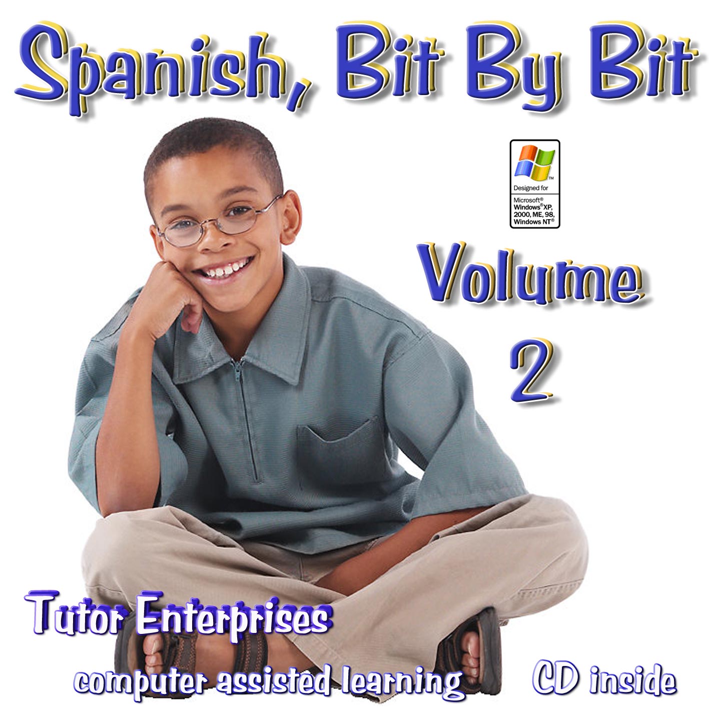 Software for learning Spanish Vol 2 beginner middle/high school to adult with lessons, exercises, pictures, voices, bilingual spoken dictionary only $19.99 for use on single computer. Classroom or laboratory or school licenses available. Reproducible workbook available. Click for details.